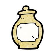 old clay honeypot cartoon N11