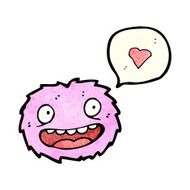 little pink furry monster cartoon N4