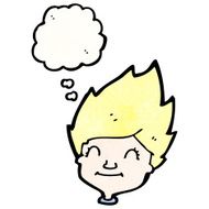cartoon boy with speech bubble N33