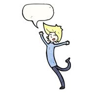 cartoon excited blond man N4