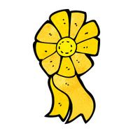 cartoon yellow rosette N3
