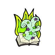 cartoon magic spell book N40
