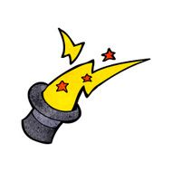 cartoon magic top hat N13