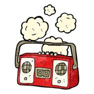 old tape player cartoon N4