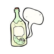 cartoon tequila bottle N9