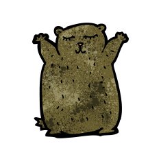 cartoon fat bear