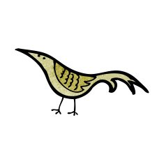 Cartoon Bird N424