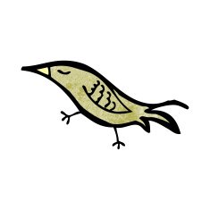 Cartoon Bird N426