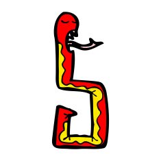 funny cartoon snake N74