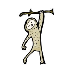 Funny Cartoon Monkey N40