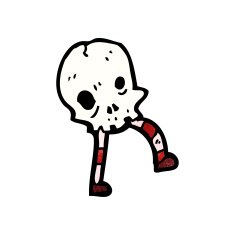 skull cartoon character N7