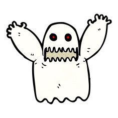 Cartoon Ghost N154
