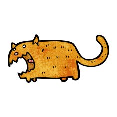 funny cartoon cat N171