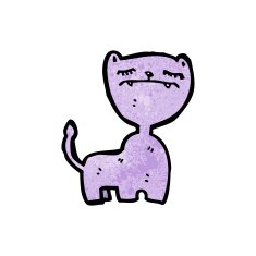 funny cartoon cat N172