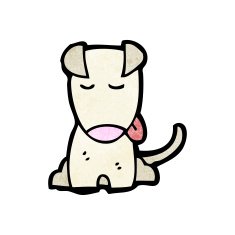 carton little dog N4