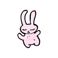 cute little rabbit cartoon N6