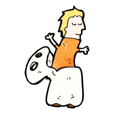 cartoon halloween ghost costume N15