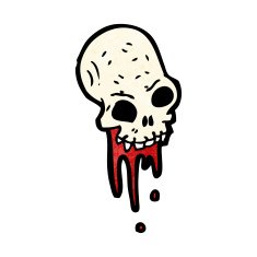 Cartoon Skull N88