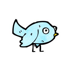 Cartoon Bird N433