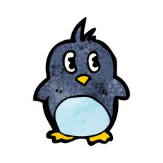 cartoon little penguin N6