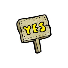 cartoon yes symbol N12