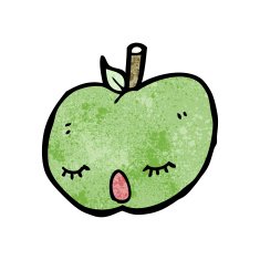 pretty apple cartoon N3