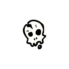 little spooky skull symbol N3