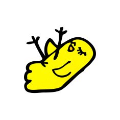 funny cartoon bird N196