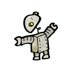 Cartoon Robot N322