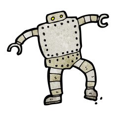 Cartoon Robot N324