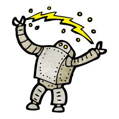 Cartoon Robot N325