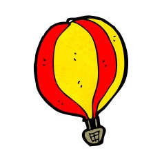 cartoon hot air balloon N20