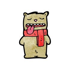 cartoon little bear N34
