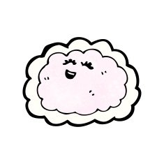cartoon happy cloud N11