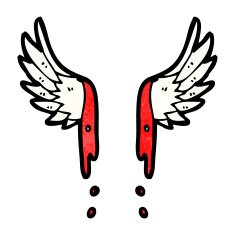Cartoon Angel Wings N13