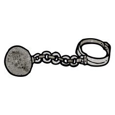 Cartoon Ball And Chain N4