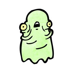 Cartoon Ghost N166