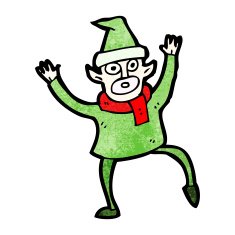 Cartoon Christmas Elf N99