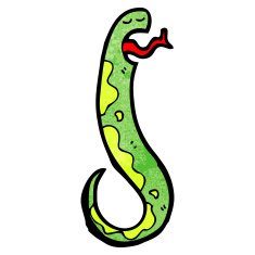 Cartoon Snake N214