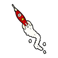 Cartoon Space Rocket N62