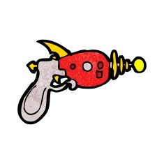 Cartoon Ray Gun N9