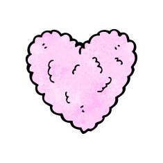 cartoon pink cloud heart N2