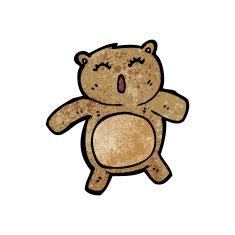 cartoon teddy bear N225