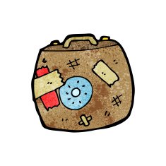 cartoon luggage N17