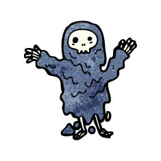 spooky ghoul cartoon character N2