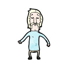 cartoon blond man with handlebar mustache N2