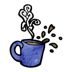 cartoon hot coffee N2