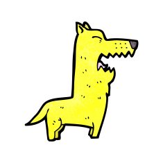 cartoon barking dog N4