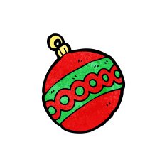 Cartoon Christmas Bauble N97