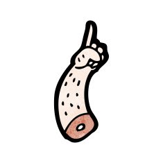 Cartoon Severed Arm N25